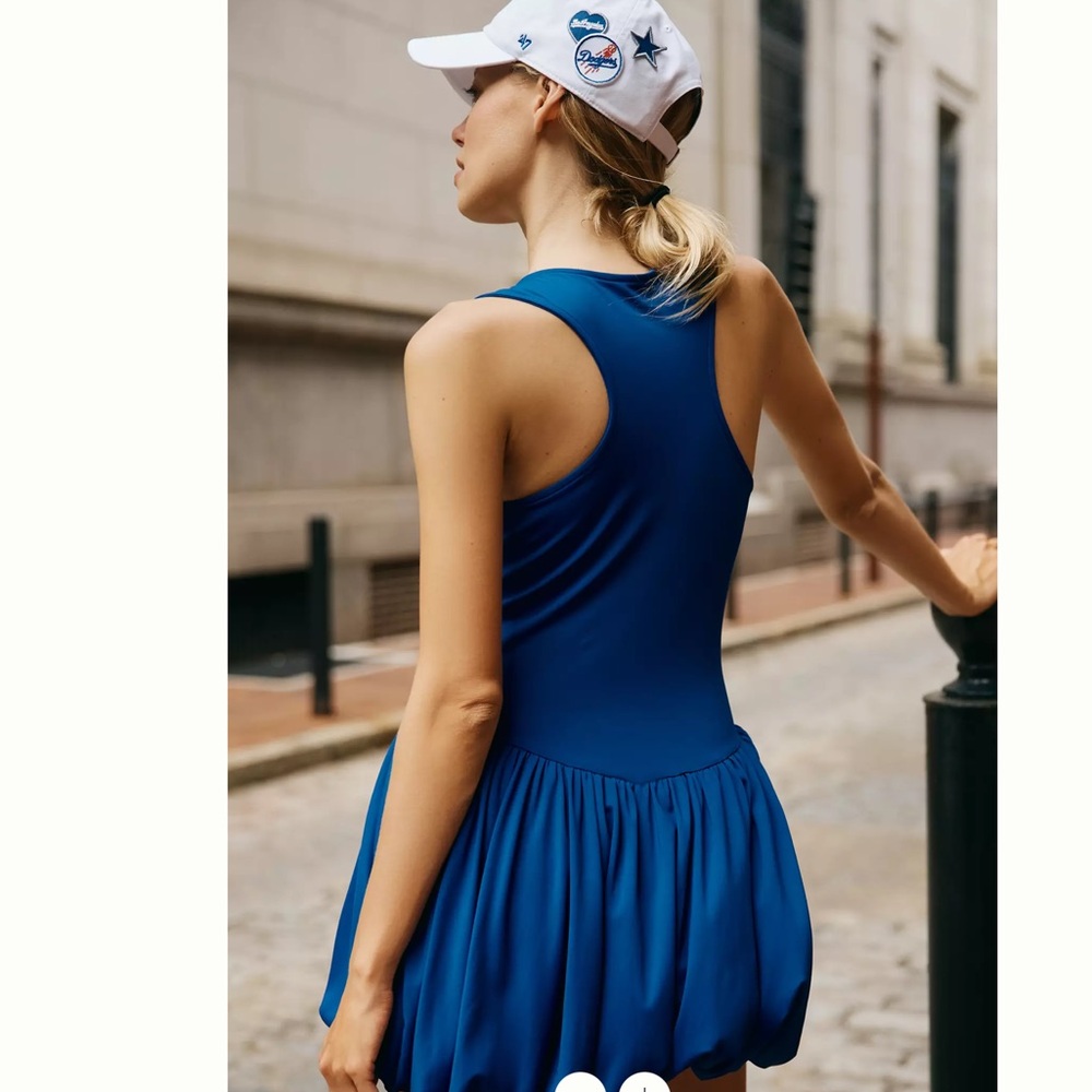 Daily Practice Bubble-Hem Mini Dress